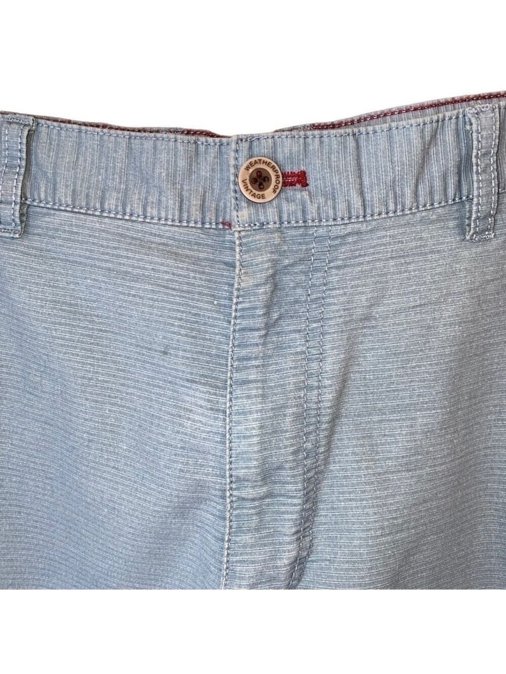Weatherproof Men’s Light Blue Ribbed Shorts 8.5 Inch Inseam Size 38 - Picture 2 of 7